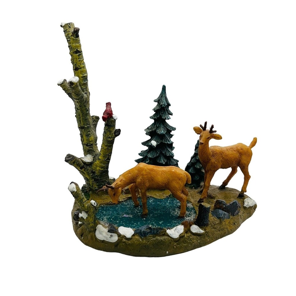 Lemax Coventry Cove Deer Testing the Water Christmas Village Accent Decor No Box